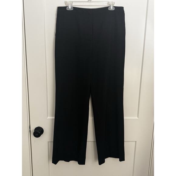 LOFT Pants - LOFT Dress Pants Womens Sz 14 Black Wide Leg Full Length Office Work Business